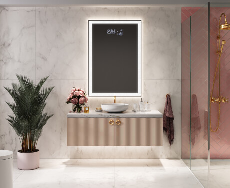 Full length hallway mirror backlit LED L01 #4