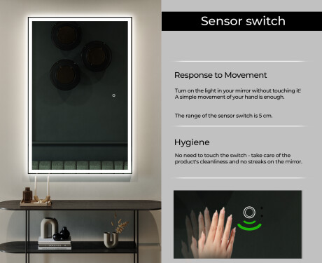 Full length hallway mirror backlit LED L01 #6