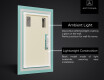 Full length hallway mirror backlit LED L11 #3
