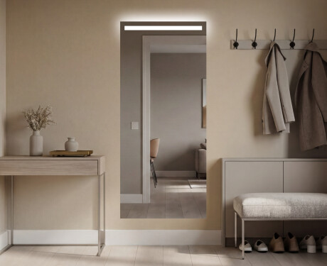 Full length hallway mirror backlit LED L12