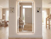 Long wall hallway mirror backlit LED L15