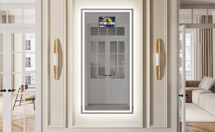 Full length hallway mirror backlit LED L49