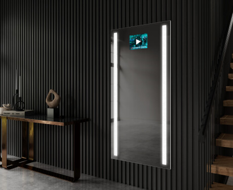 Long wall hallway mirror backlit LED L02