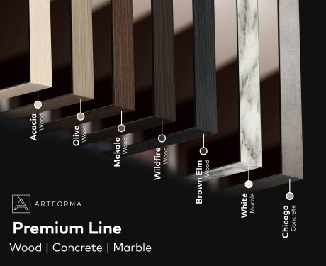 Long wall hallway mirror backlit LED L02 #4