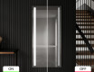 Long wall hallway mirror backlit LED L02 #9