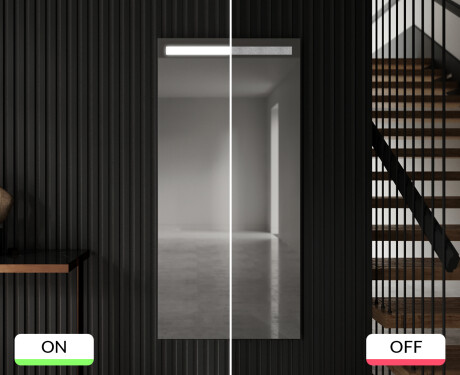 Full length hallway mirror backlit LED L12 #9