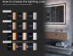 Full length hallway mirror backlit LED L49 #8