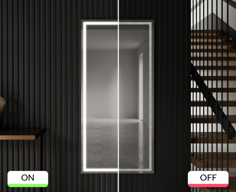 Full length hallway mirror backlit LED L49 #9