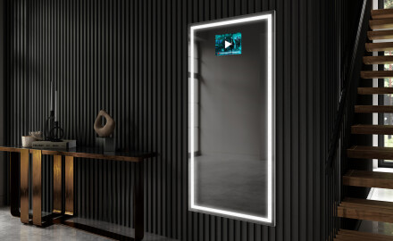 Full length hallway mirror backlit LED L49