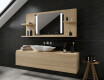 Bathroom led illuminated mirror with shelves L02 #12