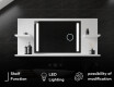 Bathroom led illuminated mirror with shelves L02 #7