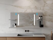 Bathroom led illuminated mirror with shelves L02 #9