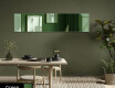 Rectangular ornate mirror on wall L169