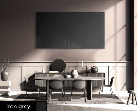 Rectangular ornate mirror on wall L169 #5