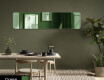 Rounded ornate mirror on wall L171 #1