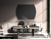 Rounded modern decorative mirrors L177 #5