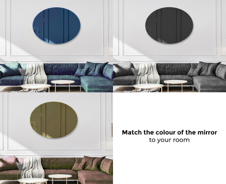 Oval modern decorative mirrors L178 #10