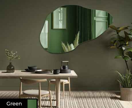 Irregular ornate mirror on wall L180 #1