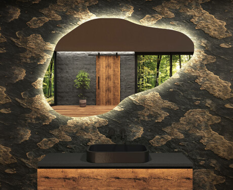 Irregular Mirror LED Lighted decorative design P221