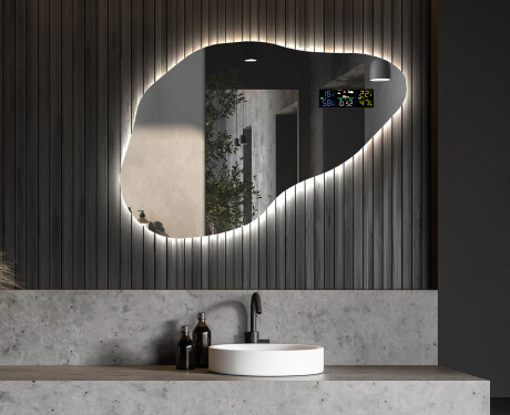 Irregular Mirror LED Lighted decorative design P221 #5