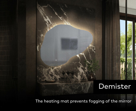 Irregular Mirror LED Lighted decorative design P221 #9