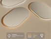 Illuminated bathroom mirror, dual color, touch switch, heating mat #3