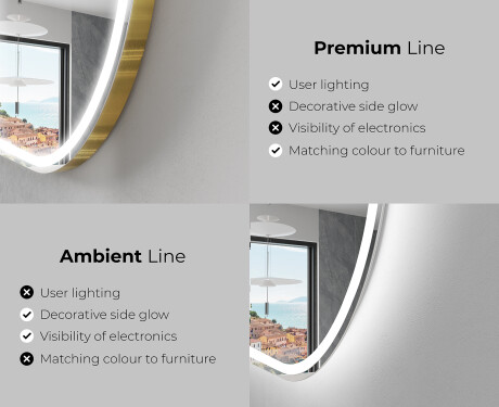 Backlit LED Bathroom Mirror L230 #2