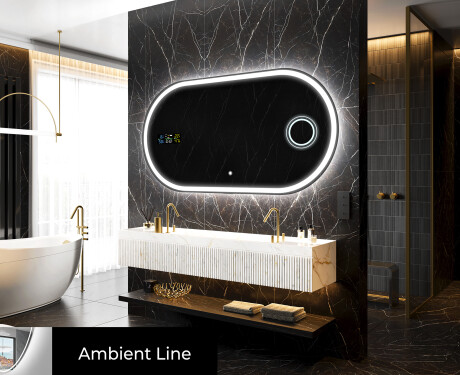 Backlit LED Bathroom Mirror L230 #4