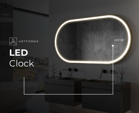 Backlit LED Bathroom Mirror L230 #9