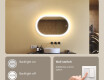 Illuminated bathroom mirror, dual color, touch switch, heating mat #4