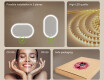 Illuminated bathroom mirror, dual color, touch switch, heating mat #6