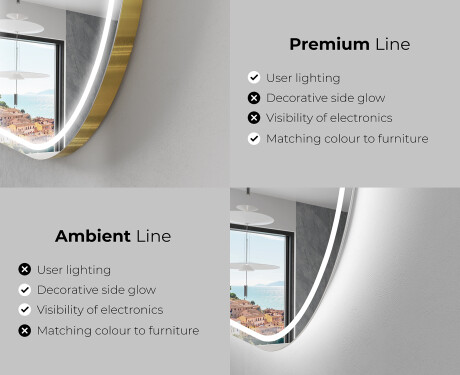 Backlit LED Bathroom Mirror L231 #2