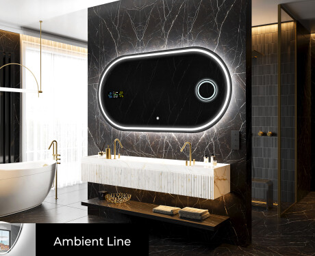 Backlit LED Bathroom Mirror L231 #4
