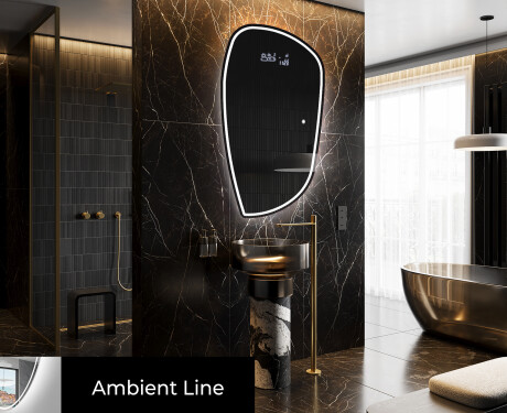 Irregular Mirror LED Lighted decorative design I223