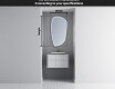 Irregular Mirror LED Lighted decorative design I223 #3