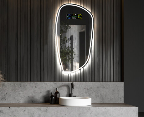 Ornate modern mirror LED I223 #5