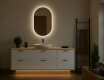 Backlit LED Bathroom Mirror 50x80cm with cool LED color 7000K, warm color 3000K, or neutral color 4500K