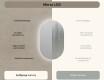Backlit LED Bathroom Mirror 50x80cm with cool LED color 7000K, warm color 3000K, or neutral color 4500K #6
