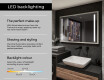 Rectangular Bathroom Mirror With LED Light FrameLine L02 #4