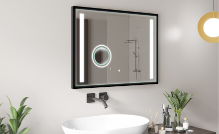 Rectangular Bathroom Mirror With LED Light FrameLine L02