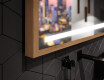Rectangular Bathroom Mirror With LED Light FrameLine L09 #3