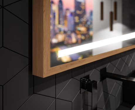 Rectangular Bathroom Mirror With LED Light FrameLine L09 #3