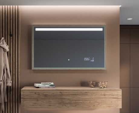 Rectangular Bathroom Mirror With LED Light FrameLine L12 #12