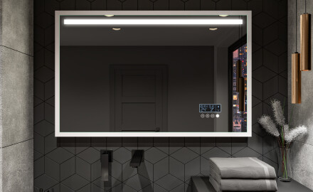 Rectangular Bathroom Mirror With LED Light FrameLine L12