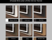 Rectangular Bathroom Mirror With LED Light FrameLine L15 #2