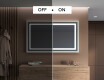 Rectangular Bathroom Mirror With LED Light FrameLine L15 #5