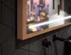 Rectangular Bathroom Mirror With LED Light FrameLine L23 #3