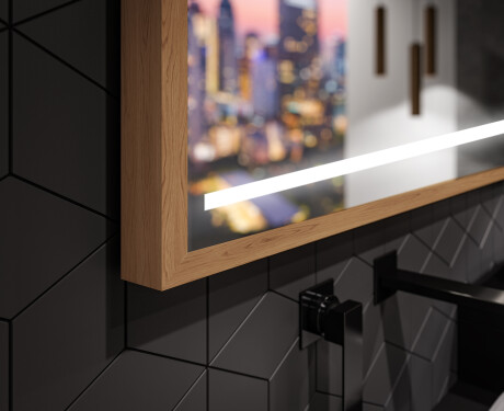 Rectangular Bathroom Mirror With LED Light FrameLine L23 #3