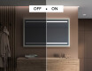 Rectangular Bathroom Mirror With LED Light FrameLine L23 #5