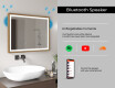 Rectangular Bathroom Mirror With LED Light FrameLine L49 #11